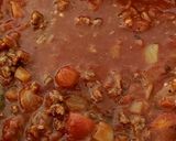 A picture of step 4 of My Spaghetti Bolognaise only without the spaghetti. 😆.