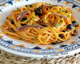Foto del paso 9 de la receta: Spaghetti con anchoas y aceitunas negras