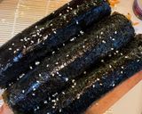 Foto langkah ke 5 dari resep Kimbap (Korean Seaweed Rice Roll).