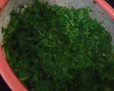 A picture of step 2 of Palak kofta.