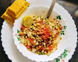 A picture of step 3 of Sprouted Moong, Kala chana Chaat 😋.