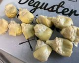 Une image de l'étape 8 de Pizza jambon tomate artichaut champignons emmental et mozzarella.