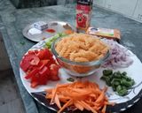 A picture of step 2 of Masala Pasta.