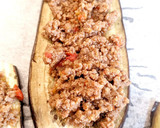 Foto del paso 3 de la receta: Berenjenas gratinadas rellenas con carne picada