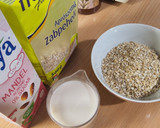 Házi zabszelet/egergiaszelet (glutén-,tej- és hozzáadott cukortól mentes) recept fázis 2 fotója