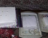 A picture of step 1 of Wedding theme cake.