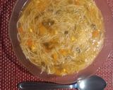 Foto del paso 8 de la receta: Sopa de Caldo de Verduras y Pollo con Cabello de Ángel