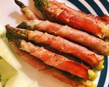 Hình bước làm 2 của món Măng Tây Cuộn Bacon Xông Khói Nướng