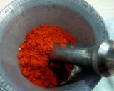 A picture of step 1 of Dahi Tikhari.