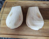 Foto del paso 1 de la receta: Berenjenas rellenas de pollo, zanahoria y boniato