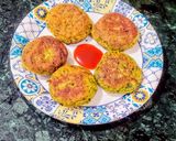 A picture of step 4 of Kalmi Saag(Water Spinach) Cutlets.