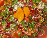 A picture of step 2 of Tabbouleh salad.