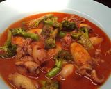 Foto langkah ke 6 dari resep Cumi saos padang (Enak dan mudah dibuat).