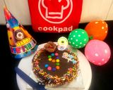 A picture of step 7 of Oreo Chocolate Biscuit Bread Cake - Fireless Instant Cake.