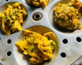 A picture of step 3 of Veg pakoda oil free vegetarian dish 0 oil onion potatoes cabbage,healthy pakoda for diet,snacks.