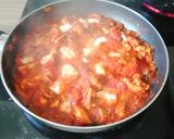 A picture of step 4 of Tomato over Spaghetti.