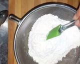 A picture of step 2 of Eggless Mango cake.