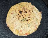 A picture of step 3 of Vegetables loaded Paratha.