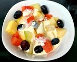 A picture of step 3 of My Nice fruit Mix With Cream.