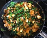 A picture of step 3 of Chicken hash.