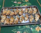 A picture of step 8 of Mini Puff Pastry Croissants with Roquefort and Blue Poppy Seeds.