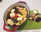 A picture of step 1 of Oven roasted root vegetable soup.