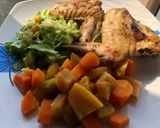 Foto del paso 4 de la receta: Ensaladas y alitas de pollo al horno