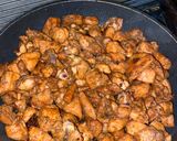 A picture of step 2 of Chicken tofu curry.