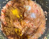 A picture of step 2 of Gawar masala.