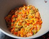 Gombás zúzapörkölt recept fázis 1 fotója