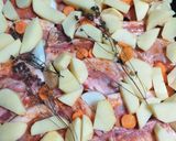 Pas rețetă Friptura de carne de porc cu legume la cuptor 1 fotografie