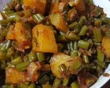A picture of step 5 of French beans sabzi.