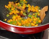 A picture of step 5 of Vegetable Rice.