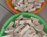A picture of step 2 of Tofu with pepper sauce.