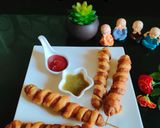 স্পাইরাল সসেজ পকোড়া (spiral sausage pakoda recipe in bengali) রেসিপি ধাপ - 5 ছবি