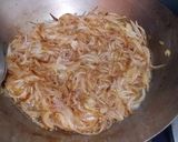 A picture of step 3 of Bhagari Piyaz(fried onion).