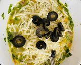 A picture of step 1 of Healthy Breakfast (Pizza omelette).