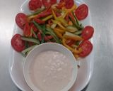 A picture of step 7 of Mixed vegetable salad in cocktail sauce# Easter specialcontest#.