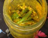 A picture of step 5 of Green Chili Pickle.