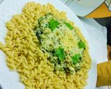 صورة لخطوة 3 من وصفة مكارونة بالسبانخ وكريمة☘️