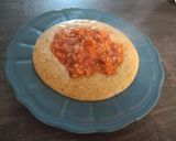 Foto del passaggio 1 della ricetta Polenta taragna al ragù di pasta di salame