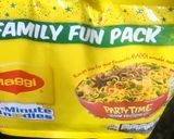 A picture of step 1 of Veg Maggi Bhel.