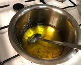 A picture of step 9 of Kesar Jalebi.