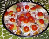 Foto del paso 7 de la receta Milhojas de melón, queso fresco de cabra y Jamón serrano