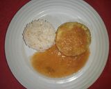 Foto del paso 9 de la receta: Tortitas de pollo y papa al horno en salsa