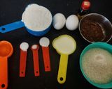 A picture of step 1 of Zebra Cake.