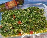 A picture of step 3 of Syrian Tabouli/Tabbouleh.
