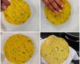 A picture of step 4 of Multigrain Thalipeeth.