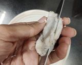 A picture of step 5 of Arbi Took chaat.