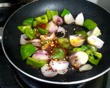 A picture of step 6 of Chilli Mushroom.